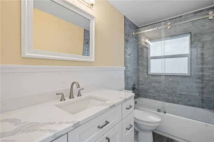 Full bathroom -virtually enhanced image