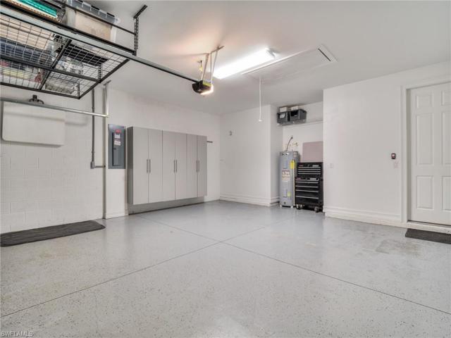 Garage with overhead and cabinet storage