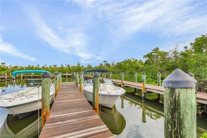 Boat dock.  One is included.
