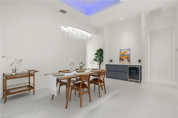Dining area with Wine Bar