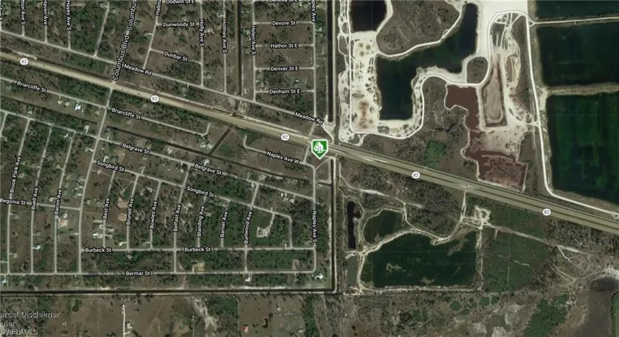 Aerial overview of property's location