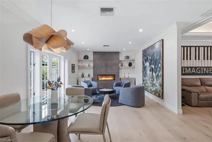 Dining area open to the Living Room
