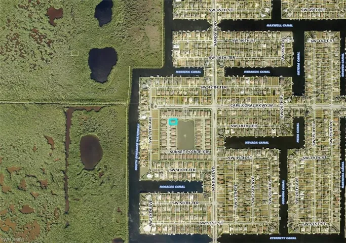 Sunset Point Community is located South just before Cape Coral Pkwy dead-ends.