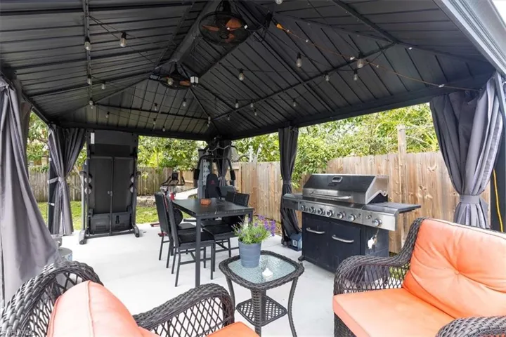 3825 Rose Ave - Gazebo for additional entertainment space and outdoor living