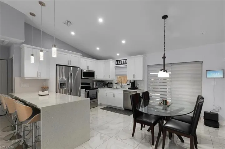 3825 Rose Ave - Kitchen/Dining View - Smart lighting throughout