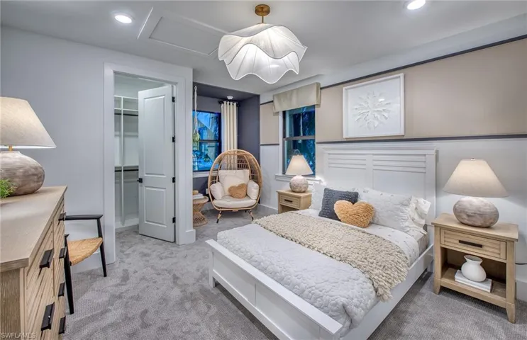 Bedroom 4 of model home - Illustration purposes only.