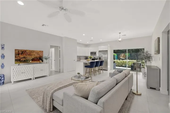 Virtually Staged Sofa/ Coffee Table/ Rug