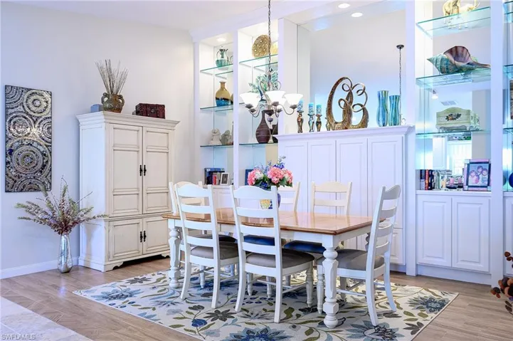 Dining/Great Room with custom built-in Wall unit
