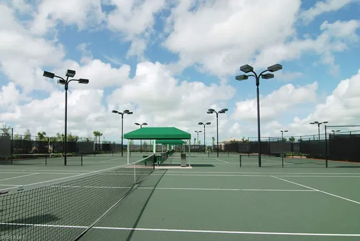 8 Lighted Har-Tru Tennis Courts with Stadium seating and Gazebo