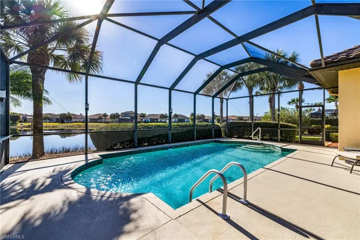 Pool is electric & solar panel heated