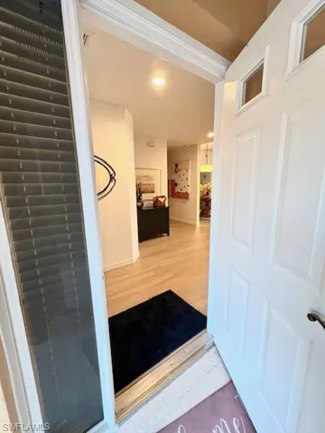 Foyer Entrance with Engineered Hardwood Floor