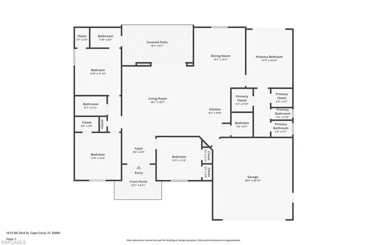 View of floor plan / room layout
