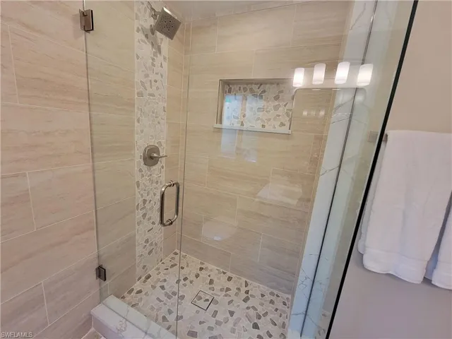 Bathroom with walk in shower