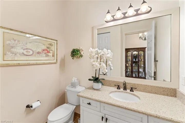 Notice mirror is framed
