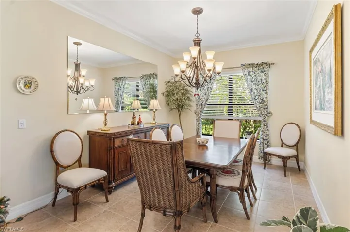 Crown molding throughout main area