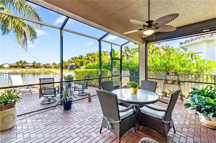 Screened extended lanai area