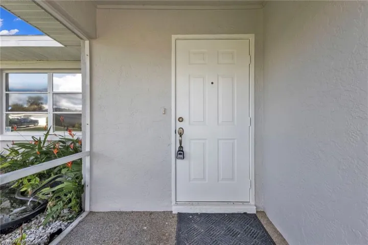 View of exterior entry
