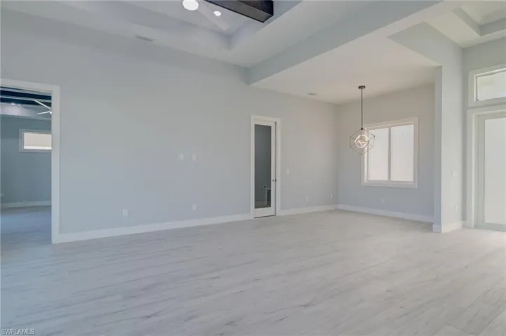 Unfurnished room featuring light hardwood / wood-style floors