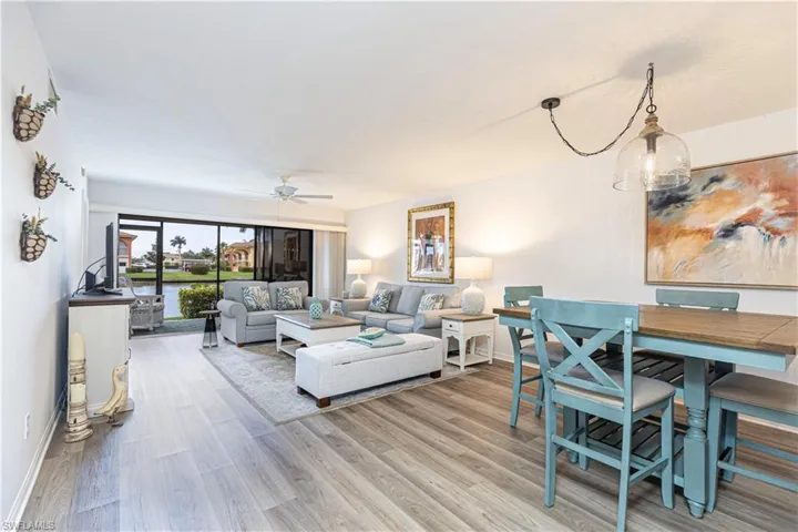 Dining to living area
