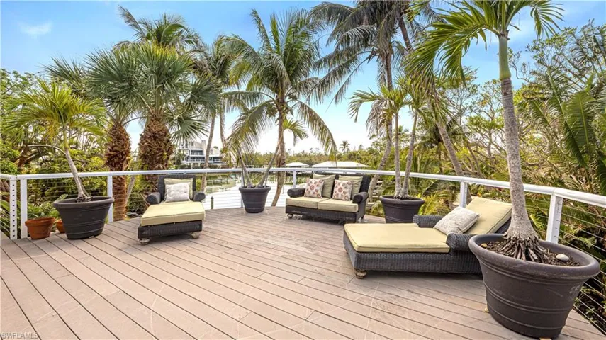 Deck featuring an outdoor living space