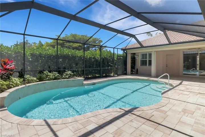 Outdoor pool featuring a patio area