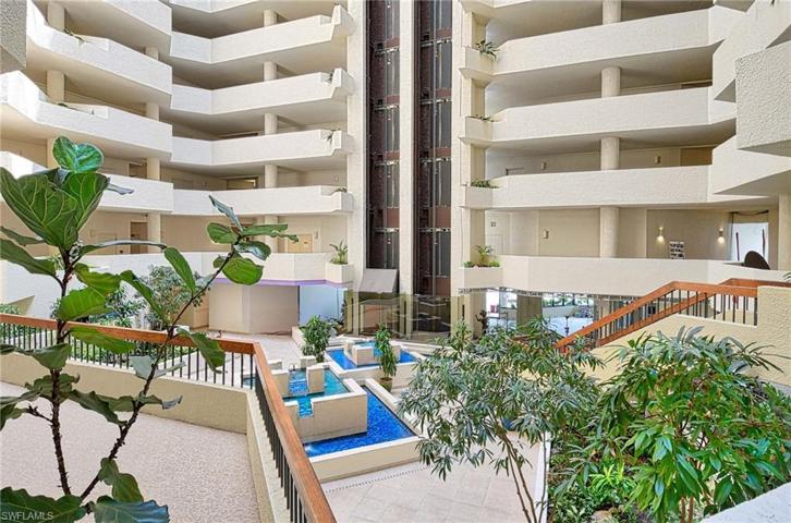 Atrium- 'Greenhouse' roofs makes for natural light and lush foliage.