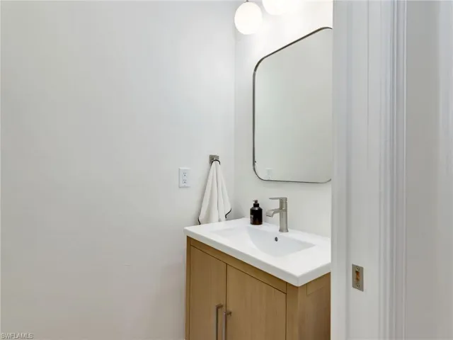 Bathroom featuring vanity