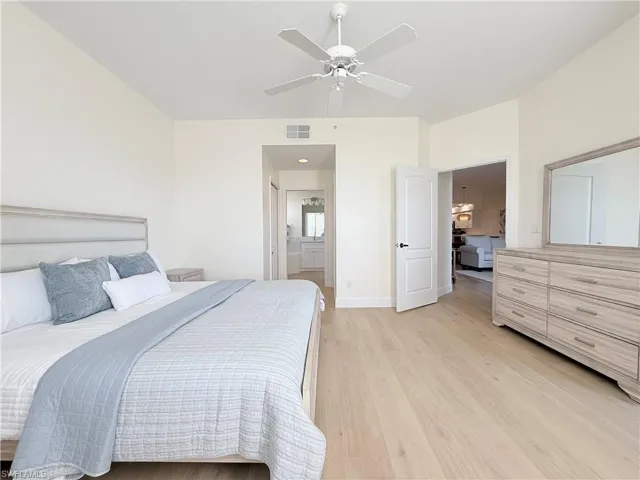 Spacious primary bedroom