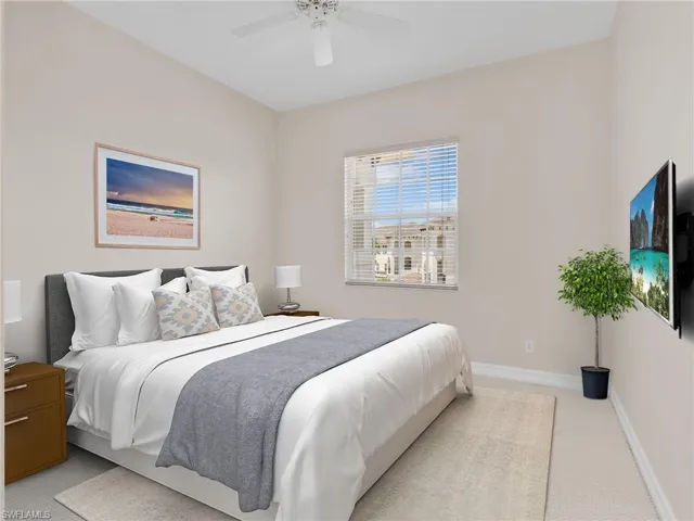Virtually Staged Guest Bedroom