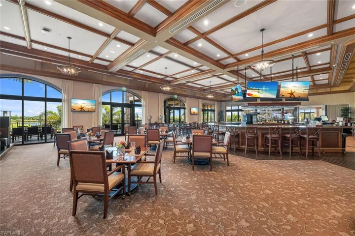 The restaurant at the Golf Clubhouse is one of 2 restaurants in Treviso Bay