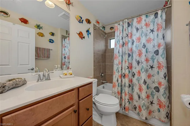 Guests can enjoy the privacy of having their own bathroom while visiting