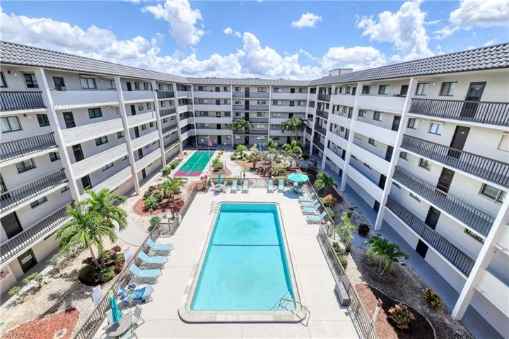 View of pool with a patio