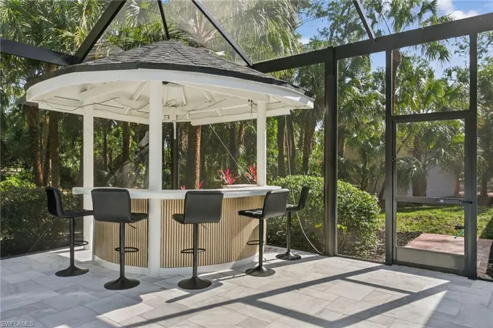 Tiki Bar with new sink and gas BBQ hook-ups