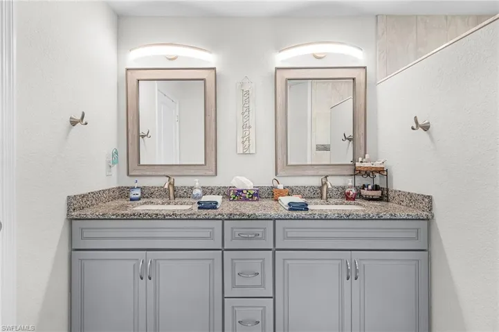 Primary Bath has dual sinks.