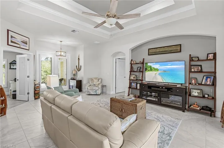 Great room with tile floors.