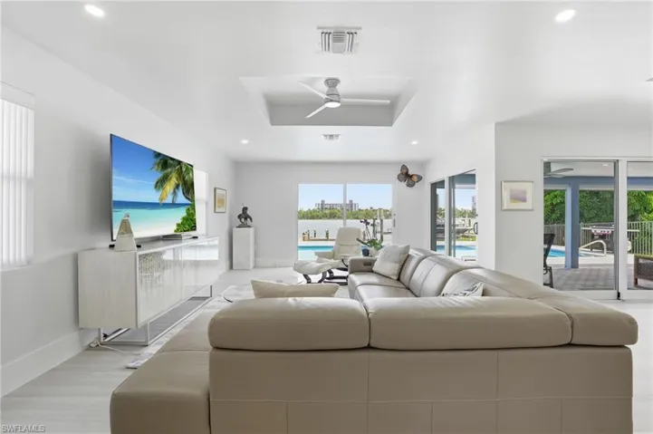 flooded with natural light