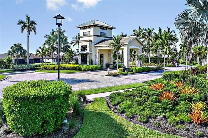 View of property's community gated entrance
