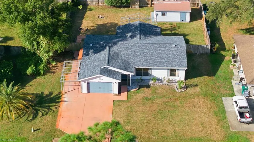 Aerial view of property and surrounding area