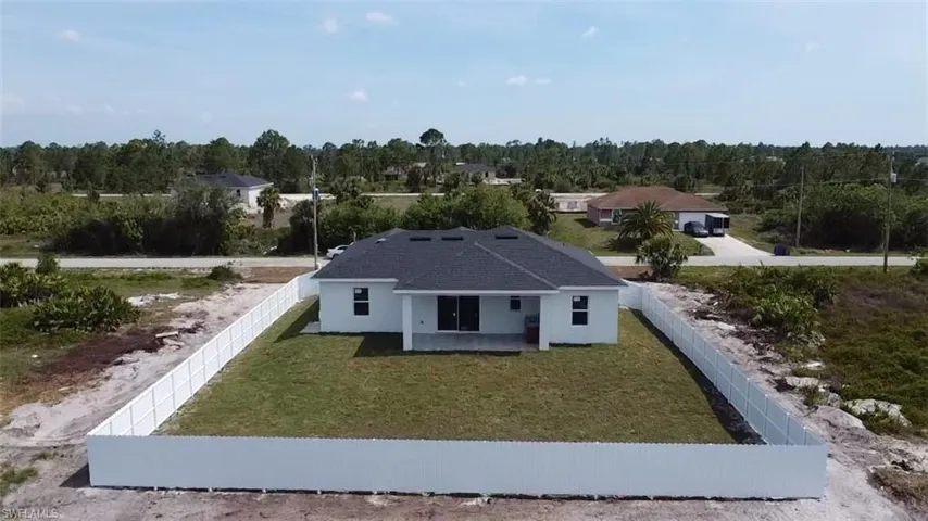 View from above of property