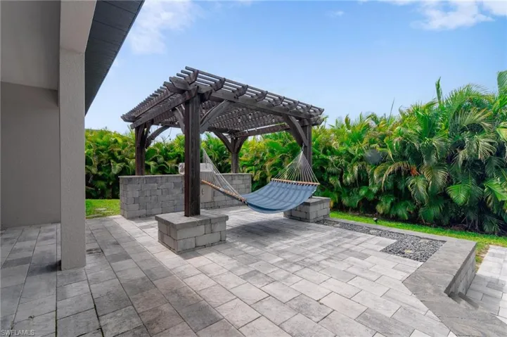 View of patio / terrace with a pergola