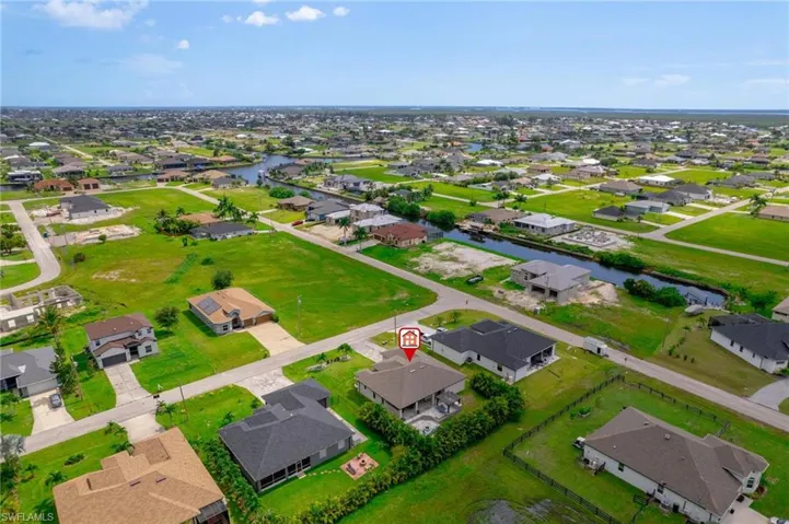 Birds eye view of property