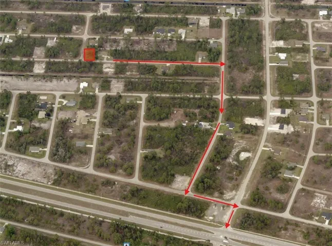 Map / location with property boundaries highlighted