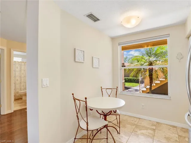 Dining space featuring baseboards