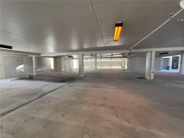 Under building parking heigh ceilings