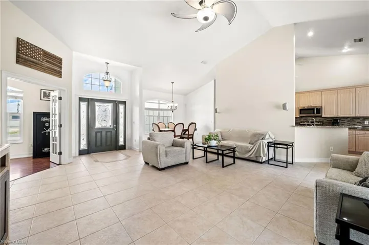 Living Room with view of the front door