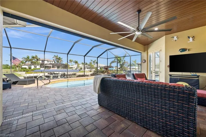Covered sitting area