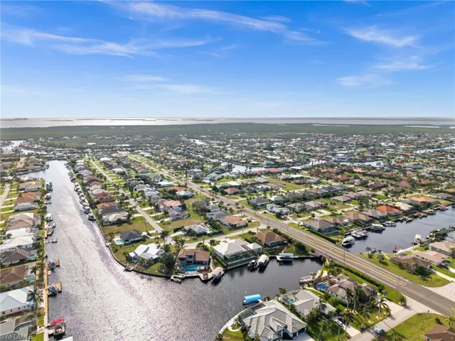 Areal view. Wide Canal