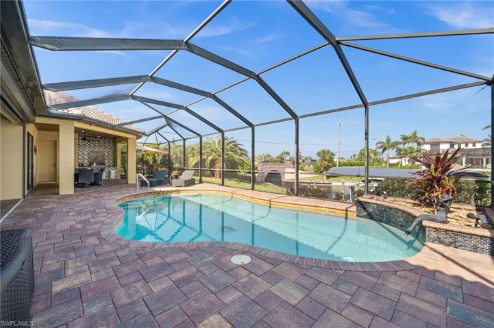Pool and patio area