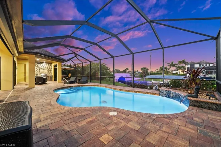 In this beautiful pool.