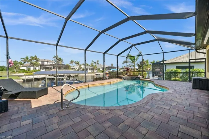 Pool with view of the canal